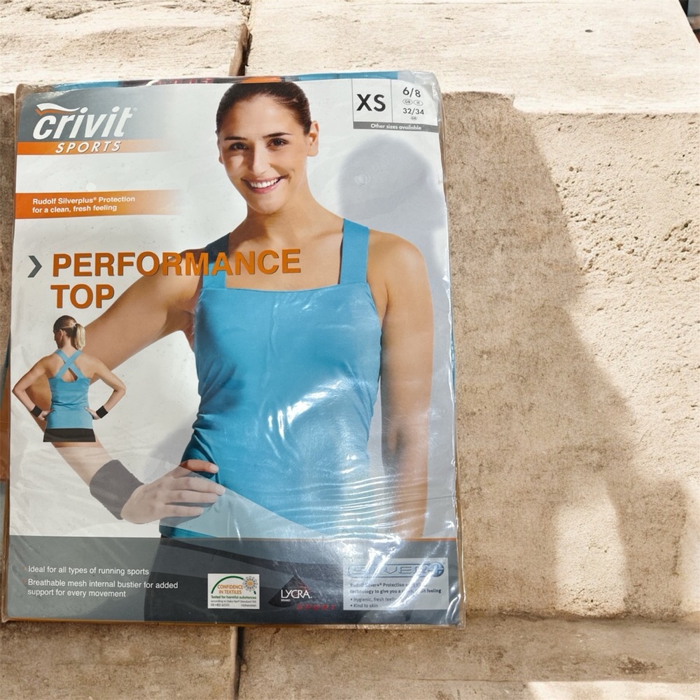 🔥SALE Lot of 4 Crivit Sports Blue Performance Top XS